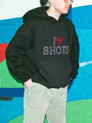 I Love Shots Oversize Premium Hoodie