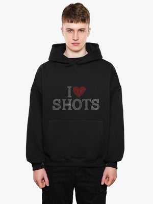 I Love Shots Oversize Premium Hoodie