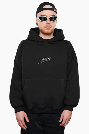 Dama z Flachą Oversize Premium Hoodie Black