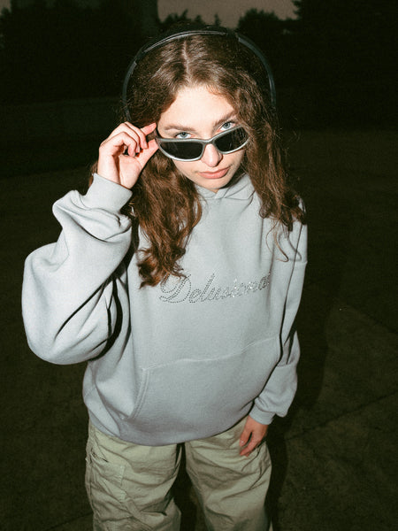 Załaduj obraz do przeglądarki galerii, Delusional Oversize Premium Hoodie Grey