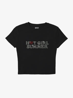 Hot Girl Summer Baby Tee S - STOCK SALE
