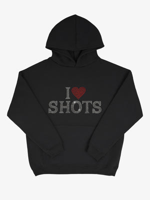 I Love Shots Oversize Premium Hoodie