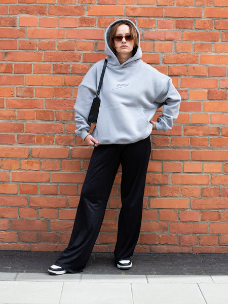 Załaduj obraz do przeglądarki galerii, Dama z Flachą Oversize Premium Hoodie Grey