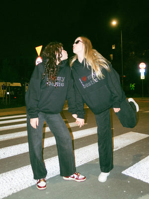 I Love My Bestie Oversize Premium Hoodie