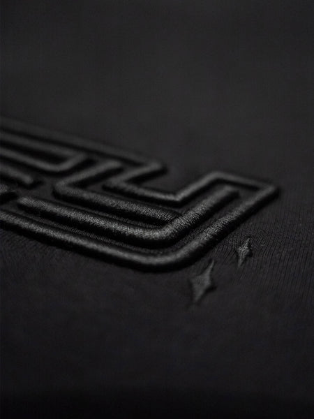 Załaduj obraz do przeglądarki galerii, OOZY 3D Logo Oversize Black Hoodie M - STOCK SALE