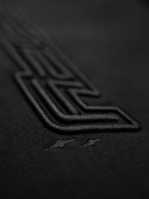 OOZY 3D Logo Oversize Black Hoodie M - STOCK SALE