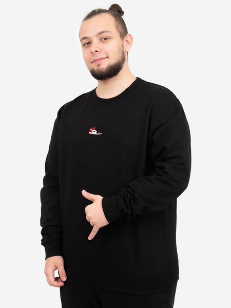 Załaduj obraz do przeglądarki galerii, Shoozy JRD Crewneck Czarny - STOCK SALE