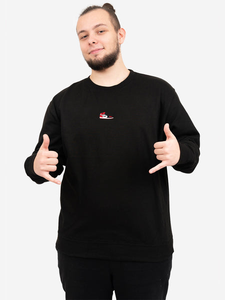 Załaduj obraz do przeglądarki galerii, Shoozy JRD Crewneck Czarny - STOCK SALE