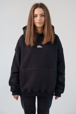 Shoozy YZY Oversize Premium Black Hoodie S/L - STOCK SALE