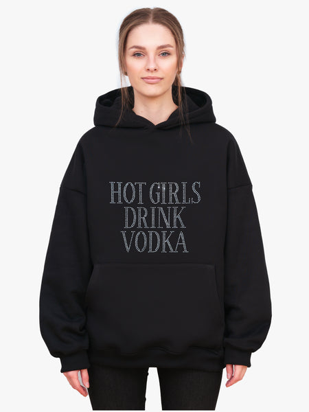 Załaduj obraz do przeglądarki galerii, Hot Girls Drink Vodka Oversize Premium Hoodie
