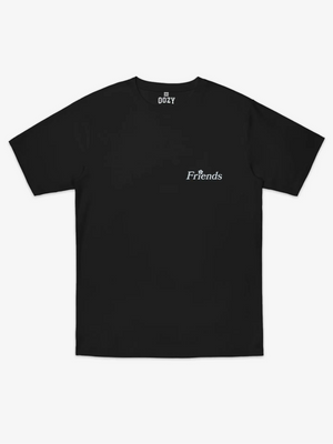 Friends Grow Together Regular Black T-shirt