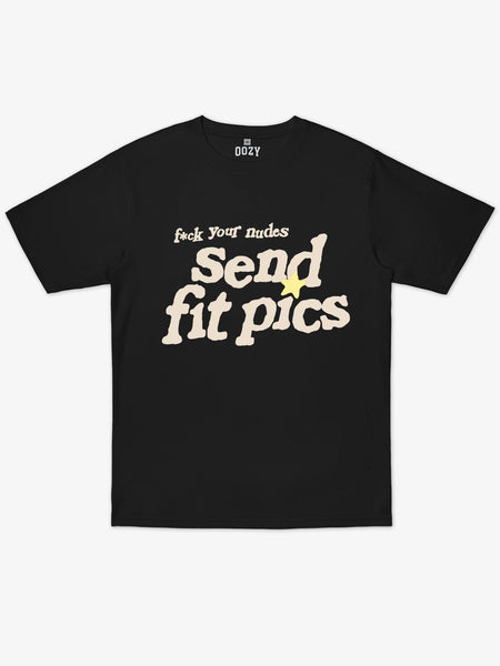 Załaduj obraz do przeglądarki galerii, Send Fit Pics Oversized Premium T-shirt Czarny
