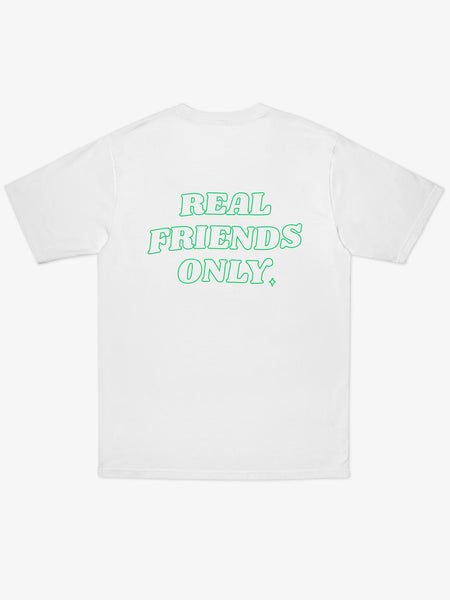Załaduj obraz do przeglądarki galerii, Real Friends Only Oversize Premium T-shirt Biały
